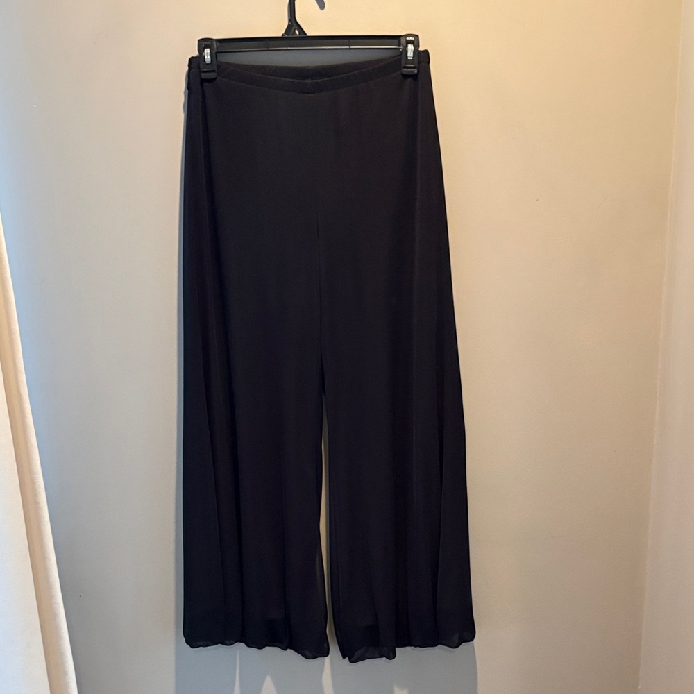 Helene Blake Black Formal Wide-Leg Women's Pants